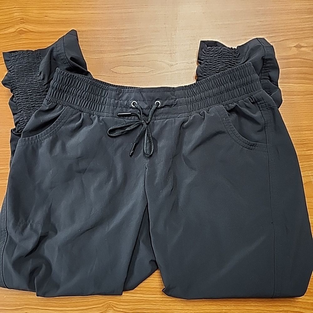 Athleta Allegro Capri Pants Womens Cinch Legs Heather Gray Sz 0 Stretch